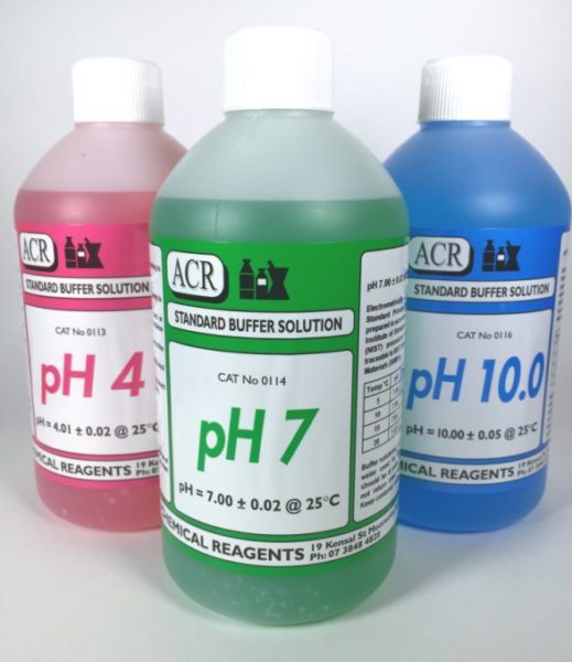 Why is it important to discard pH buffer solution after calibration?